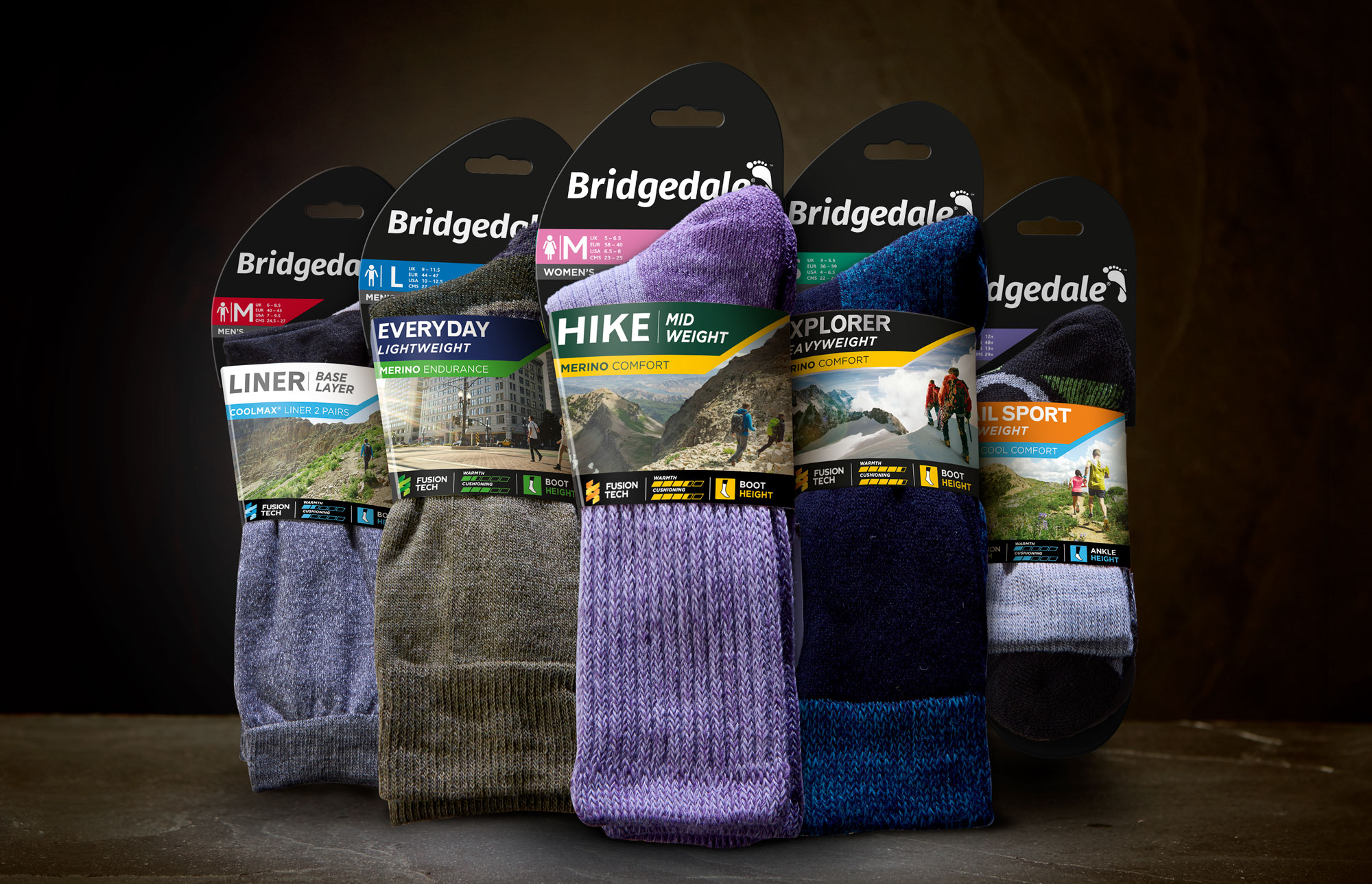 Updated Brand Identity and Improved SKU Navigational System for Socks